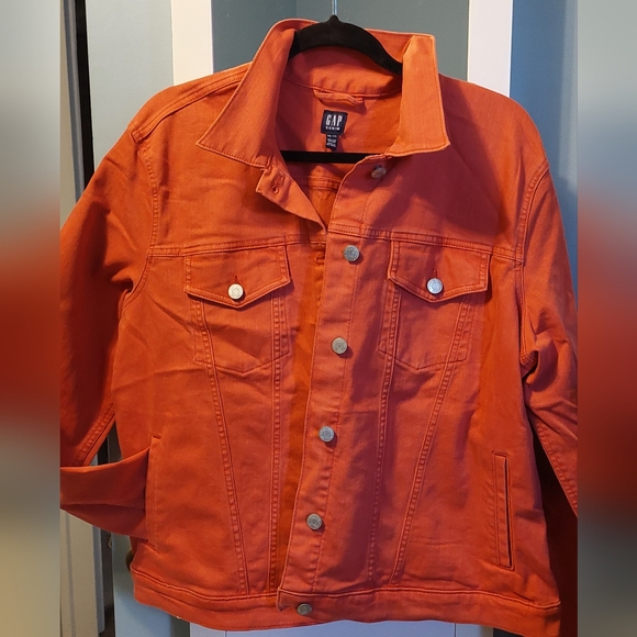 GAP Jackets & Blazers - Gap Orange Jean Jacket